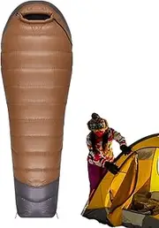 Mummy Sleeping Bag - Backpacking Sleeping Bag - Ultralight Down Sleeping Bag for Adults, Compact Sleeping Bag, Mummy Sleeping Bag for Backpacking, Hiking and Camping Shwing