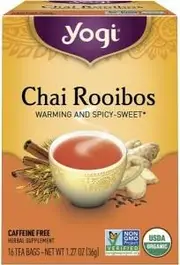 Yogi Tea Herbal Tea Bags Chai Rooibos 16pk