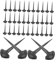 50pcs Equestrian Horseshoe Nails Set Iron Nails for Horse Hoof Care Training Riding Mini Horseshoe Tools for Horse Tack