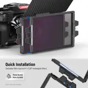 NEEWER PG002 Mini Mattebox with 4x5.65 Filter Tray & 67/72/77/82 Adapter Ring