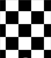 Dollhouse Part - 1" Black/White Check Tiles, contact paper sheet