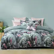 Bianca Mika Quilt Cover Set Green