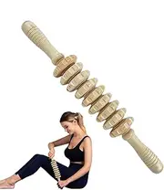 Massage Roller Stick | Nine-Wheeled Cellulite Massage Roller - Manuel Natural Massager Relaxing Accessories for Home, Travel, Dorm