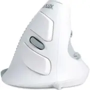 Delux M618XU-White Wired Optical Ergonomic Mouse for PC Computer