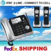 AT&T TL86109 2-LINE DECT 6.0 PHONE SYSTEM - BLUETOOTH - 2 CORDLESS - BRAND NEW
