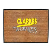 Clarkes Always Right - Funny Novelty Doormat Man Cave Floor mat