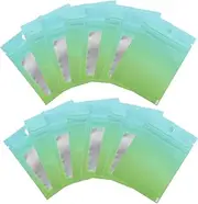 WOFASHPURET 100Pcs Reusable Jewelry Pouches Convenient Sealing Bags for Storage of Earrings Rings Crafts and Photos Dustproof and Design Gradient