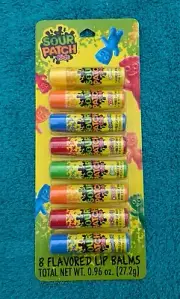 Sour Patch Kids 10 Pack Flavored Lip Balms Orange Strawberry Lemon Lime + More