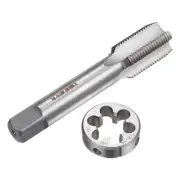 2pcs Tap and Die Set 7/8-14 UNF Left Hand Screw Tap & Round Die Thread Repair