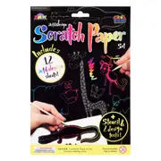 Art & Design Scratch Paper - 12 A5 Sheets