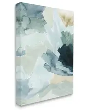 Stupell Industries Shaded Forest Abstract Landscape Green Blue Design Stretched Canvas Wall Art by Grace Popp
