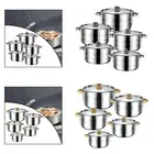 5Pcs Casserole Pan Set Pasta Pot Practical Pot Set for Camping Home Hiking