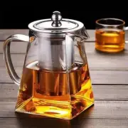 Heat Resistant Glass Teapot with Stainless Steel Infuser Tea Pot Container