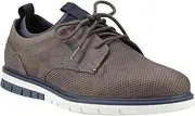 [Pod] Murphy Leather Men's Grey Lace-Up Shoes, Grey, 7 US