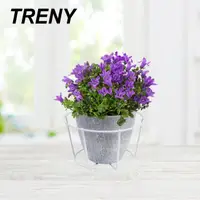 在飛比找momo購物網優惠-【TRENY】掛式花架20CM圓形-白色