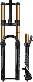 ZECHAO MTB Bicycle Suspension Fork 27.5/29in, 180mm Travel Double Shoulder Air Fork Shoulder Control Thru Axle 110mm with Rebound Adjustment