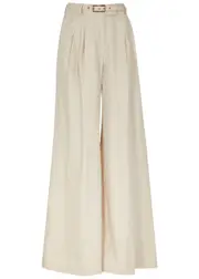 Zimmermann Matchmaker Wide-leg Linen Trousers - Ivory - 1 (UK 10 / S) 1 (UK 10 / S)