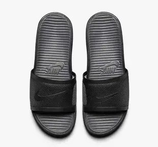 女現貨US4出清 | NIKE公司貨Benassi Solarsoft Slide黑灰運動拖鞋431884-001