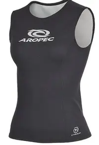 在飛比找Yahoo!奇摩拍賣優惠-台灣潛水---AROPEC 1mm女款防寒保暖背心(內裏特殊