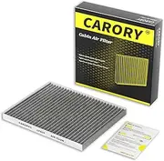 CARORY Cabin Air Filter w/Activated Carbon for Select 2010-2021 Chevy, GMC, Hyundai, Kia Models - Captiva Sport, Equinox, Terrain, Azera, Santa Fe (Sport, XL), Sonata, Cadenza, Optima, Sedona