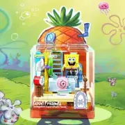 Spongebob Building Blocks Box Patrick Star Krusty Krab Squidward Tentacles Model