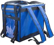 Food Delivery Bag 62L Shoulder Locks Insulated Refrigerating Cabin Takeout Cabinet Food Delivery Container Delivery Box (Color : Blue)