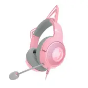 Razer Kraken Kitty V2 - Wired RGB Gaming Headset with Kitty Ears Quartz