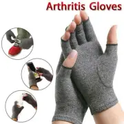 Anti Arthritis Compression Gloves Fingerless Support Rheumatoid Hand Pain Relief