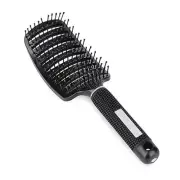 Vent Blow Dryer Hair Brush, Women Thick Long Curly Paddle Detangling Black