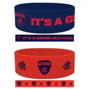 Melbourne Demons Set of 2 Wrist Bands
