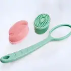 Hair Scalp Scalp Care Body Scrubber Shower Bath Brush Cleaning Pad Skin Cleaner