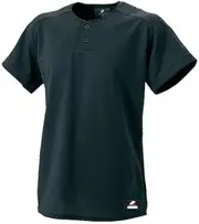 [SSK] BW1460 2-Button Pre-Game Shirt (Plain), Black, M