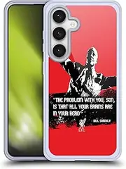 Head Case Designs Officially Licensed Liverpool Football Club Problem Medium Bill Shankly Quotes Gel Case [Military Grade Protection] Compatible with Samsung Galaxy S24 5G