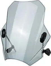 Windscreen Spoiler Adjustable Windscreen Windshield Covers for Honda CBR600RR CB1000R GXSR 600 750 for MT07 MT09 Motorcycle Universal Extension Spoiler(Gray)