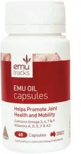 EMU TRACKS Emu Oil 750mg Capsules 60c