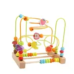 [238531743SSTW] 珠子迷宮玩具學齡前計數運動技能動物生日禮物木製益智圈玩具珠子滾輪玩具