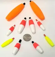 10 Foam Catfish Fishing Floats Peg or Slip Bobber Catfish Crappie Panfish