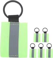 Toyvian Reflective Keychain Charms for Back High Visibility Zipper Pulls Double Sided Reflective Tags for While Cycling Running Walking Low Light Conditions