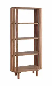 Welsey Open Bookshelf Acacia Wood Shelve Rack Bookshelf Storage 70x150cm