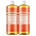 Dr Bronner's Organic Fair Trade Castile Liquid Soap Pack of 2 32 Fl Oz