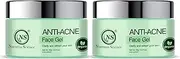 Nuerma Science Anti Acne Face Gel For Reduce Acne & Acne Spots Enriched with Tea Tree Oil & Neem (50 GM Each, Pack of 2) 100 GM