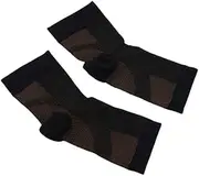 Hoement Plantar Braces Socks Compression Socks for Ankle Support Elastic Seamless Size l XL