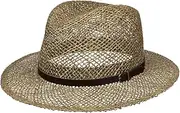 [Lipodo] Farmer Men's Straw Hat – Made in Italy Summer Sun Beach with Leather Band Spring/Summer