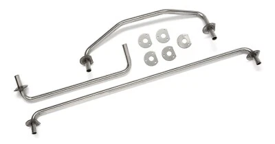 Jaguar E-Type 4.2 Series 1 & 2 Water Heater Transfer Pipes Stainless Steel HTP42