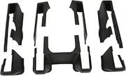 Seat Slide Rail Pad Cover Anti Kick Protector Replacement 2020 2023 Seven Piece Set Black