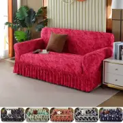 1/2/3/4Seater Printed Sofa Skirt Cover Elastic Armchair Couch Covers Sofa Towel