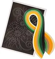 Parliky 1Set Colored Paper Quilling Kit of Quilling Paper Strips for Handcraft Flower Petals Lightweight Craft Material for DIY Arts Crafts for Scrapbooking Projects