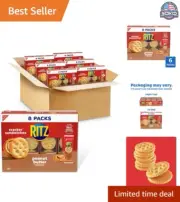 Classic Peanut Butter Sandwich Crackers - Authentic Flavor in 48 Snack Packs