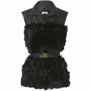 NWT RRP $890 Sass & Bide CAST IN GLORY Alpaca & Leather Vest + Belt FREE POST