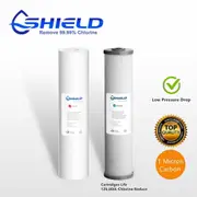 20" x 4.5" Whole House Big Blue Water Filter Cartridges Sediment Coconut Carbon